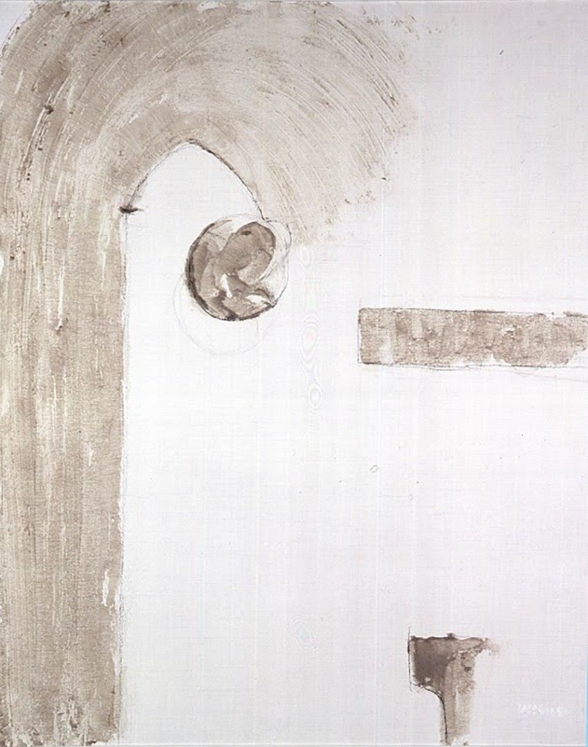 Resurrezione della Ca' Granda, Tecnica mista su tela, 80 × 100 cm (1999)