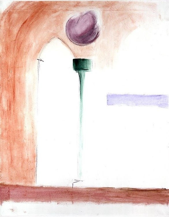 Resurrezione della Ca' Granda, Tecnica mista su tela, 80 × 100 cm (1999)