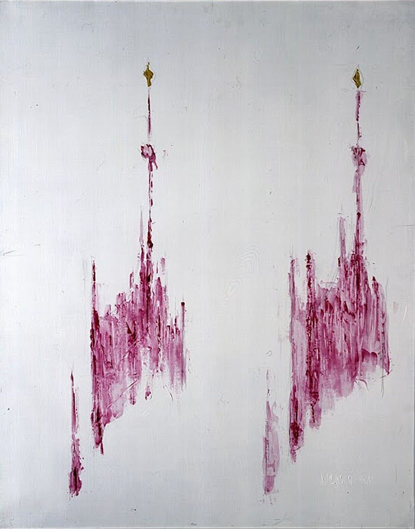 Resurrezione del Duomo, Tecnica mista su tela, 80 × 100 cm (1995)